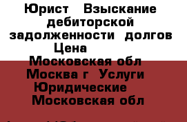 Юрист - Взыскание дебиторской задолженности, долгов! › Цена ­ 20 000 - Московская обл., Москва г. Услуги » Юридические   . Московская обл.
